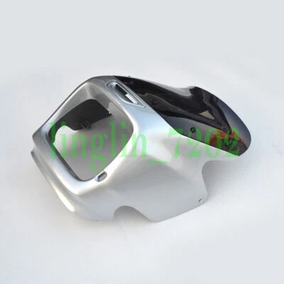 Sliver Front Upper Fairing Cowl Nose Cover For KAWASAKI ZRX1100 ZRX1200 02-04 Foto 1 de 4