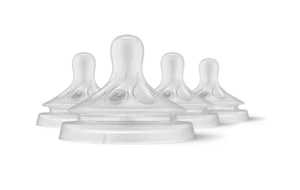 Philips Avent Natural Response Nipple Flow 4 Ct. Baby Bottle Nipples 0 month+ - Picture 1 of 8