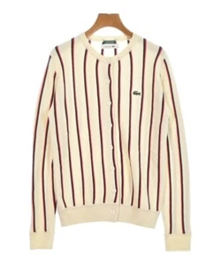 LACOSTE Cardigans IvoryxRedxBlack(Stripe Pattern) 36(Approx. XS) 2200554243252 - Picture 1 of 6