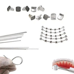 Contenitore linguale ortodontico dentale piatto filo incollaggio divide lingua domatrici - Foto 1 di 22