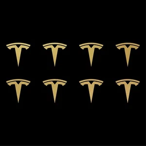 Small Tesla Logo Vinyl Decals Phone Dashboard Mirror Laptop Stickers Set of 8 - Picture 1 of 13