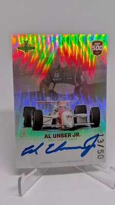 2024 Indycar Parkside Pacific Al Unser Jr Legend Auto 13/50 SSAUJ - Image 1 of 2