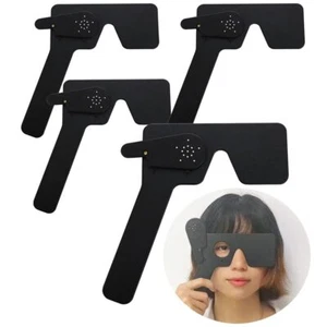 4 Pcs Ophthalmic Eye Occluder Black Ophthalmologists Orthoptists Optometrists - Picture 1 of 5