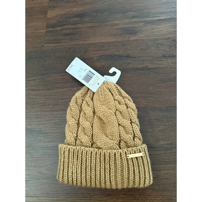 Gorro Michael Kors tejido con cable camel Foto 1 de 3