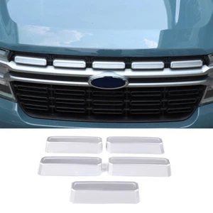 Cubierta de capó frontal plateada ABS borde de capó apto para Ford Maverick 2022-23 - Imagen 1 de 12