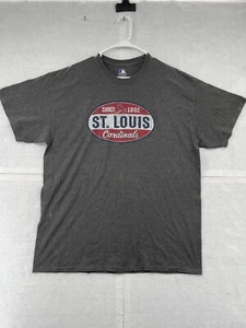 Camicia St Louis Cardinals adulto XL extra large grigia manica corta MLB baseball - Foto 1 di 9