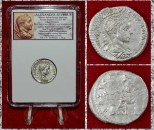 Ancient Roman Empire Coin ALEXANDER SEVERUS Beautiful Silver Denarius! - Picture 1 of 4