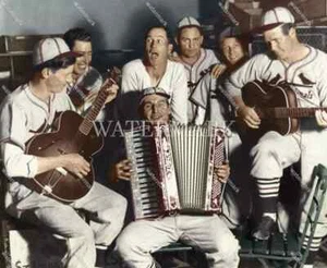 Gashouse Gang St Louis Cardinals Lockeroom Baseball 8x10 Colorized Photo - Picture 1 of 1