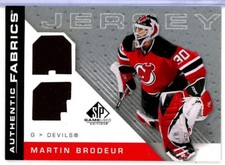 2007-08 SP Game Used Authentic Fabrics #AFMB Martin Brodeur JERSEY - DEVILS