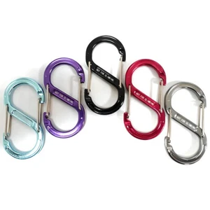 Gated S hook - Available in 2 sizes - Aluminium - Picture 1 of 3
