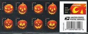 Como Nuevo Folleto Jack o Lanterns de Estados Unidos Panel de 20 Estampillas Forever Scott# 5137-5140 (MNH) - Imagen 1 de 2