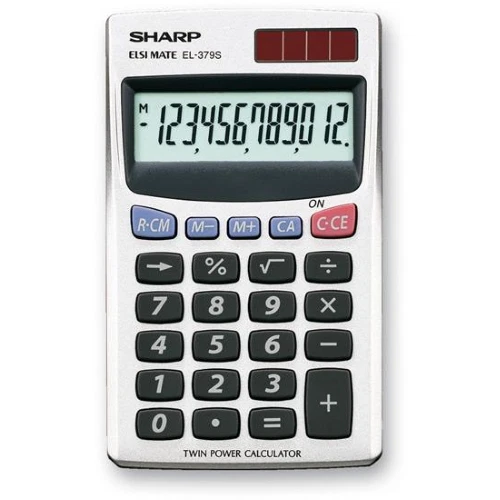 Sharp Elsi Mate EL-379SB Calcolatrice Tascabile