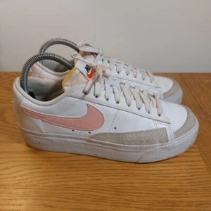 Nike Blazer Platform Low White Pink Glaze UK Size 5 Sneaker Schuhe Sneaker Gebraucht - Bild 1 von 17