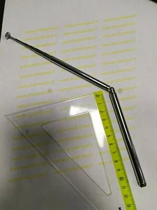 Antenne télescopique orientable AM FM laiton chromé 54cm, 7 sections (DepC4h3 - Imagen 1 de 9
