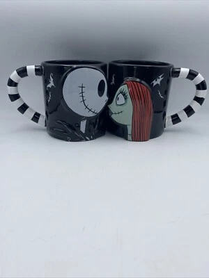 Juego de tazas grandes Pesadilla antes de Navidad Jack & Sally 3D Disney Foto 1 de 4