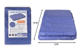 TELO OMBREGGIANTE 6X10 MULTIUSO 6X10 M BLU - 100% POLIETILENE - Foto 1 di 1