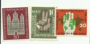 GERMANY - 1956 SINGLE ISSUES (3) - Scott#747,50,51 - E 1656 - Picture 1 of 1