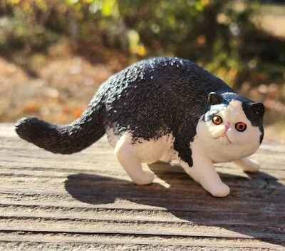 Personalizado CM no Breyer Schleich CollectA Feisty Playful Fat Cat Kitten Foto 1 de 3