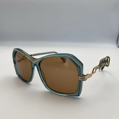 Cazal Sunglasses 8510 004 58[]14 135 Teal And Gold Brown Lens 100% Authentic - Image 1 of 4