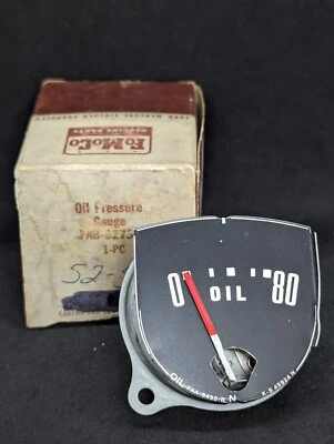 NOS 1952 1953 FORD MERCURY TABLERO MANÓMETRO DE PRESIÓN DE ACEITE FAB-9273B Foto 1 de 4
