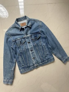 Vintage 1980’s LEVIS Denim Trucker Jacket Men’s 38R 70506-0213 Blue - Picture 1 of 16
