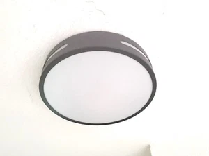 LED Flush Mount Ceiling Light Fixture, modern, black, 10 inch, round - Picture 1 of 7