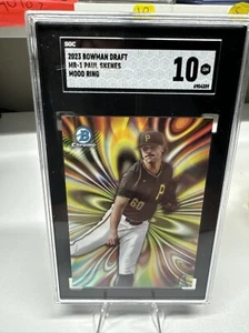 2023 Bowman Draft - Mood Ring #MR-1 Paul Skenes (RC) SGC 10 GEM - Picture 1 of 5
