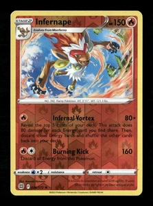 Holograma inverso Infernape raro SWSH09: Brilliant Stars 026/172 LP Pokemon LP - Imagen 1 de 2