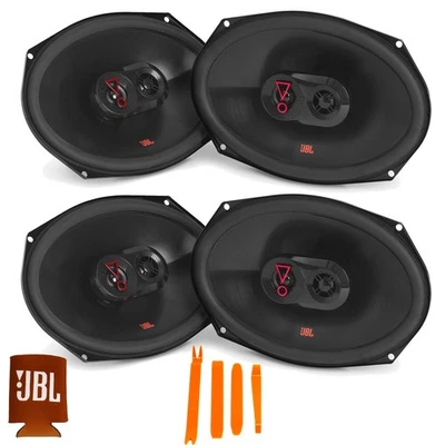 JBL STAGE3 2-Pairs of Stage3 9637FAM 6x9" 3-Way Coaxial Speakers - No Grills - Image 1 of 4
