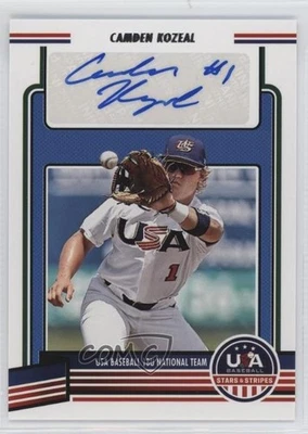 2023 Panini USA Baseball Stars & Stripes Camden Kozeal #18U-CK Auto - Image 1 of 2