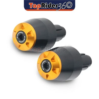 GOLD CNC Bar End Sliders STORM For Honda CBF 1000  A 06-14 13 12 11 10 09 08 07 - Image 1 of 4