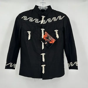 Rodeo Rider Kinder Western Vintage Jacke Größe 10 Cowboy Lederbesatz Ranch - Bild 1 von 6