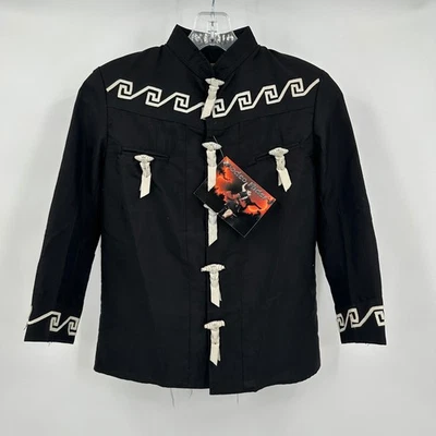 Rodeo Rider Kids Western Vintage Jacket Size 10 Cowboy Leather Trim Ranch - Image 1 of 4