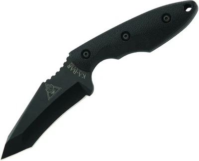 Cuchillo de hoja fija TDI Hinderer Hell Fire 3,563" Tanto Point 1095 Cro-Van Negro... Foto 1 de 3