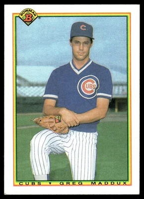 1990 Bowman No27 Грег Мэддокс Chicago Cubs HOF - Изображение 1 из 2