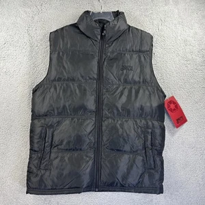 Southpole Weste Herren Large schwarz Core Puffy Puffer Bubble ärmellose Jacke NEU - Bild 1 von 8