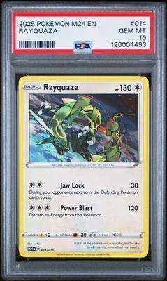 2025 POKEMON M24 EN-MCDONALD'S COLL #014 RAYQUAZA PSA 10 - Image 1 of 2