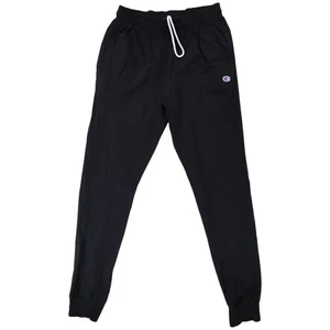 Champion Damen Jogginghose Trainingshose Größe M Schwarz 100% Baumwolle Tapered Leg - Bild 1 von 9