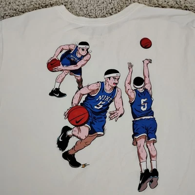 Camisa Nike Para Hombre Extra Grande Blanca Baloncesto Anime Manga Logo Japonés Deportes A2 Foto 1 de 4