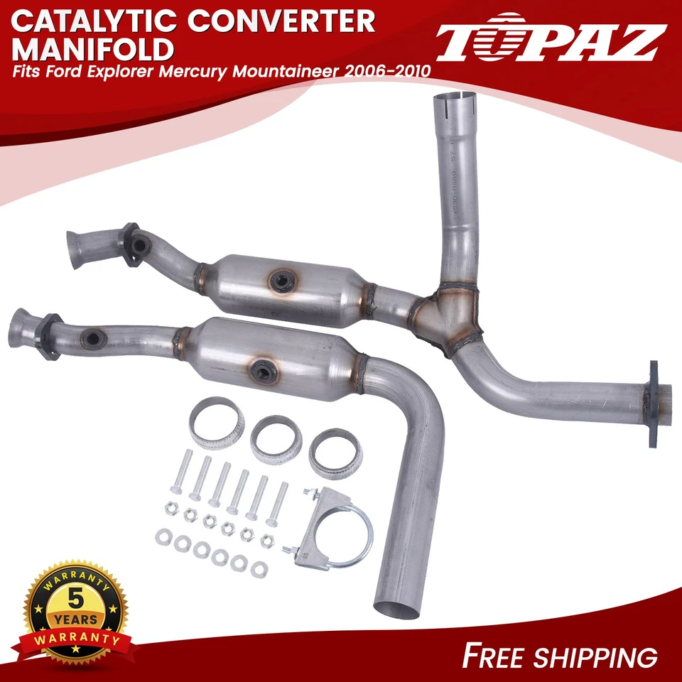 Catalytic Converter Manifold For Ford Explorer Mercury Mountaineer 2006-2010 - Image 1 of 4