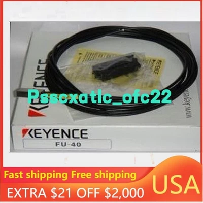 New KEYENCE FU-40 Reflective Fiber Optic Sensor  US Free TAX - Image 1 of 4