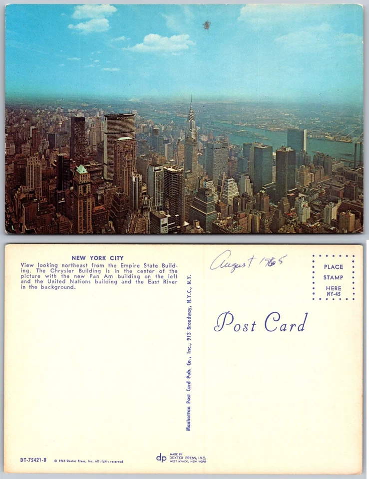 Empire State Building Skyline New York City Postcard - Image 1 of 1