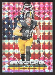 2024 Panini Mosaic #266 T.J. Watt Mosaic Camo Pink - Picture 1 of 2