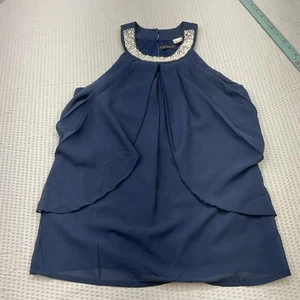 Top halter Venus azul imitación perla cuello talla 4 - Imagen 1 de 6