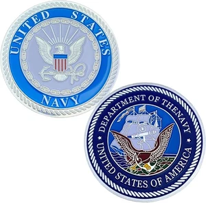 United-States-Navy Challenge Coin Military Collectible, Department of The Navy S - Bild 1 von 6