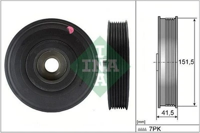 INA 544 0088 10 Polea de cigüeñal para RENAULT MEGANE III Grandtour (KZ0/1) - Imagen 1 de 4