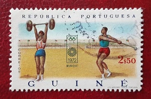 GUINEA BISSAU 1972 $2.50 Used Olympics Mi 342 Scott 342 VF/XF 8760 - Picture 1 of 2