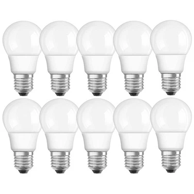 10 x Osram LED Birnen Leuchtmittel 6W =40W E27 matt Lampe kaltweiß 4000K DIMMBAR - Bild 1 von 4