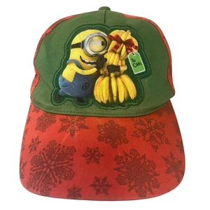 Cappellino Baseball Bambini Minion Cattivissimo Me Inverno Tema Natale Schiena Regolabile - Foto 1 di 10