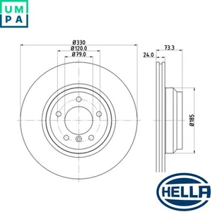 2x BRAKE DISC 8DD 355 128-431 FOR BMW X1/E84 N53B30A N52B30BF/A/B/AF N57D30 3.0L - Picture 1 of 6